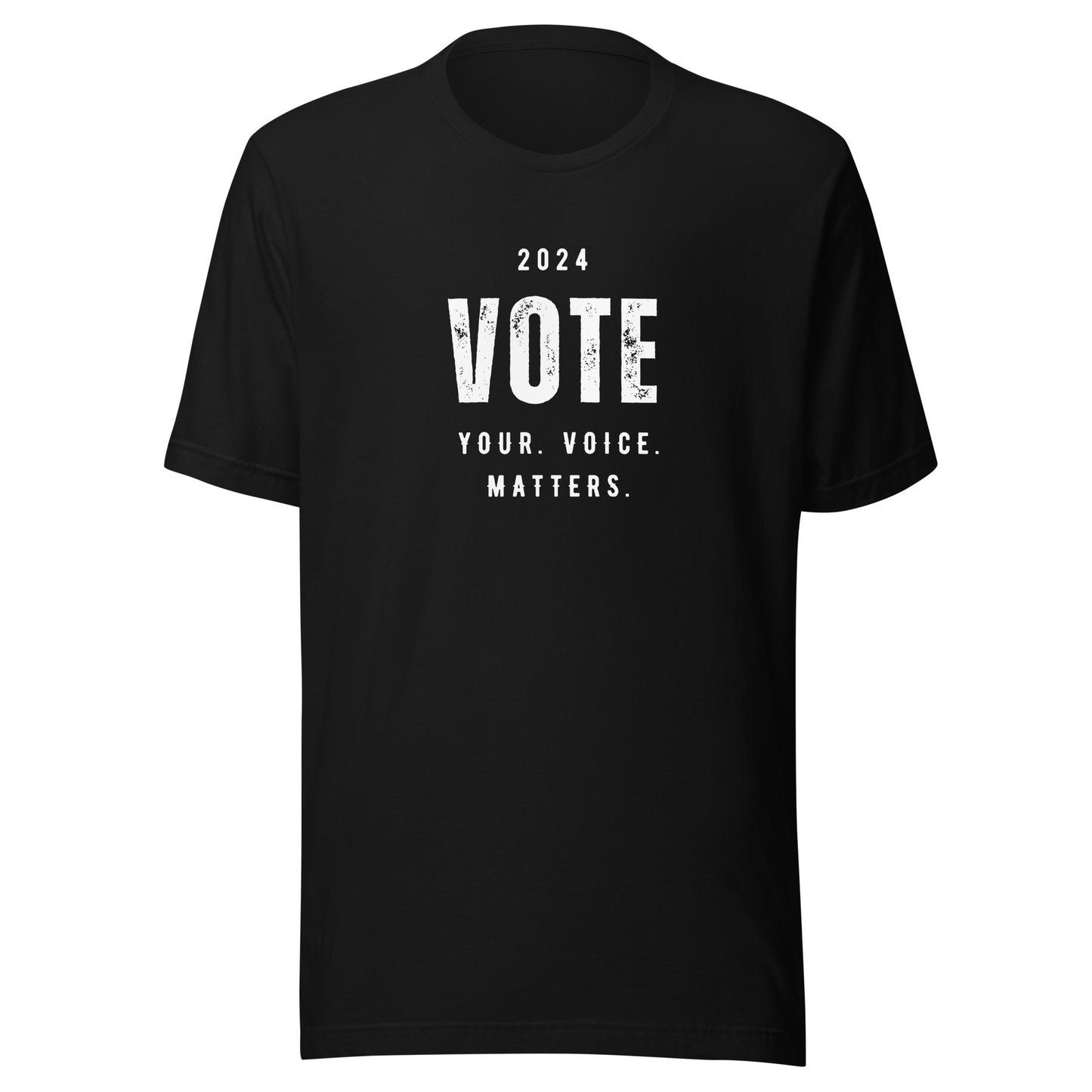 2024 Vote Your. Voice. Matters. - Unisex T-Shirt Black