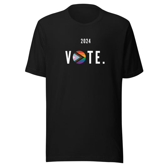 2024 Vote LGBTQ+ Rights - Unisex T-Shirt Black