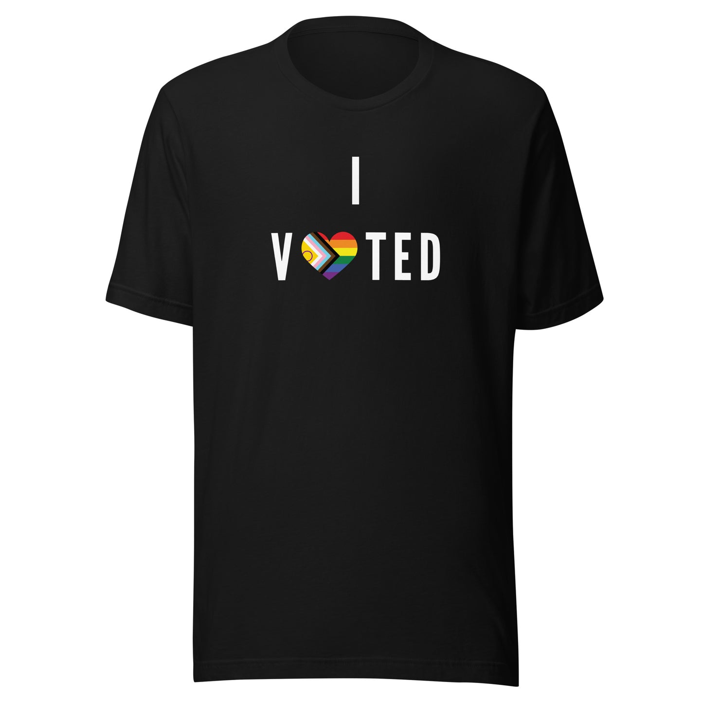 I Voted LGBTQ+ Rights - Unisex T-Shirt Black