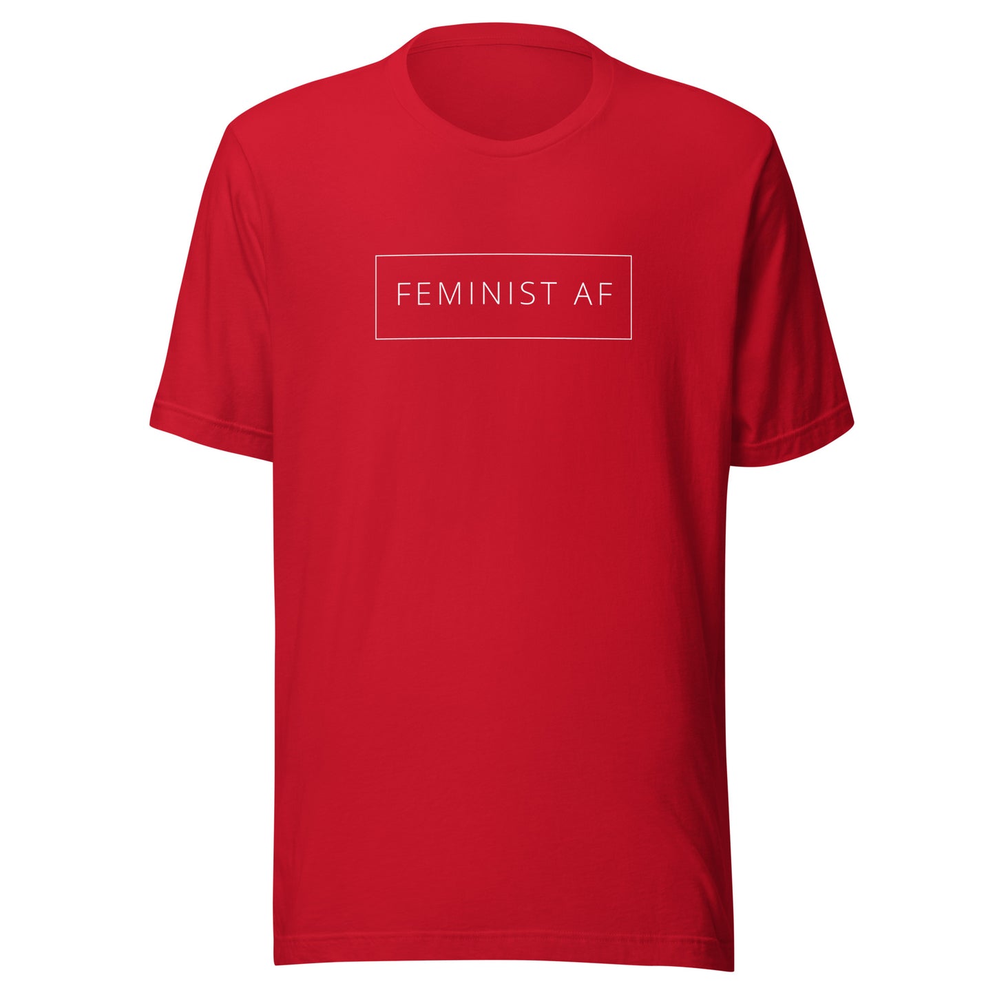 Feminist AF - Unisex t-shirt Red