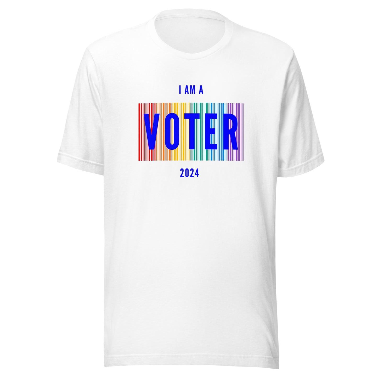 I am a Voter LGBTQ+ - Unisex T-Shirt White